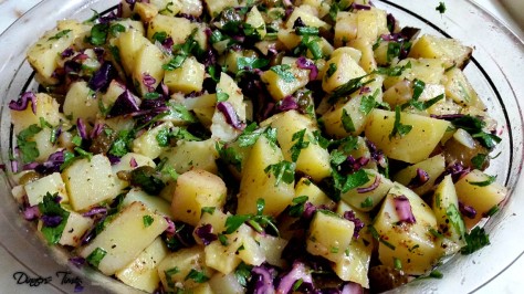 mor lahanalı patates salatası